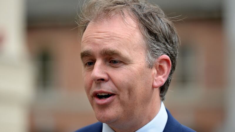 Minister of State for Diaspora Joe McHugh: ‘It is important that I as Minister work closely with the companies that are seeing gaps relating to skills or education, and be a bit more targeted, use the global Irish network that we have, rather than putting out a call, or putting a minister on a plane on St Patrick’s Day.’ Photograph: Dara Mac Donaill / The Irish Times