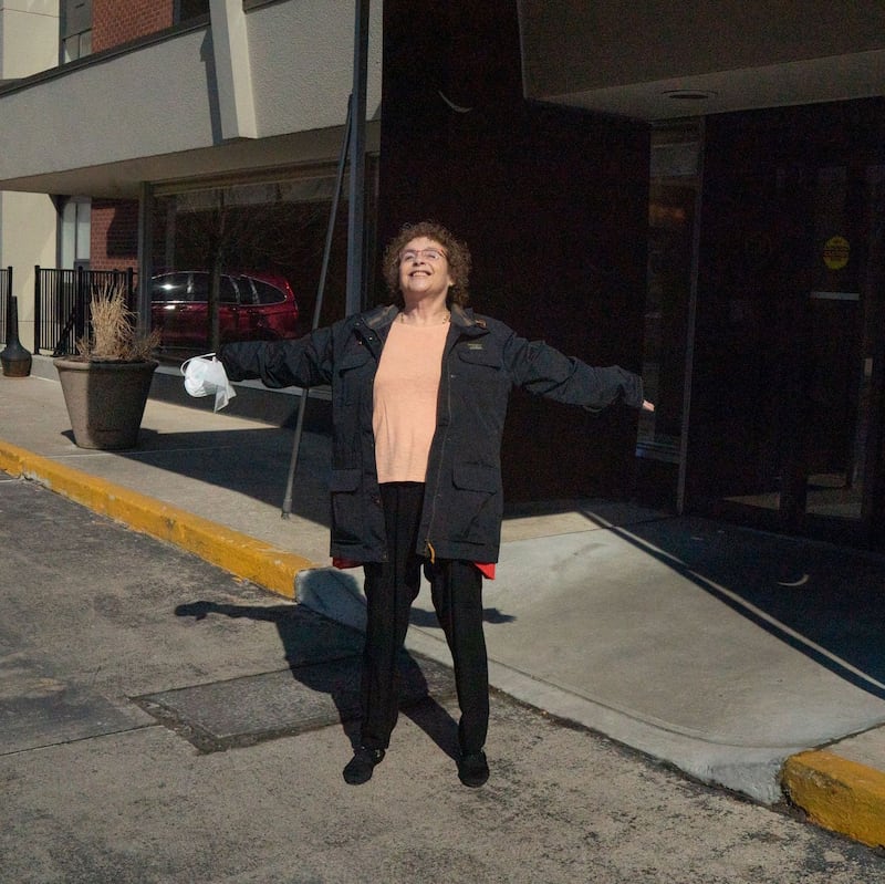 Laura Gross, who experienced long term symptoms after contracting Covid-19, in Fort Lee, New Jersey, US on March 10th. Photograph: Nancy Borowick/The New York Times