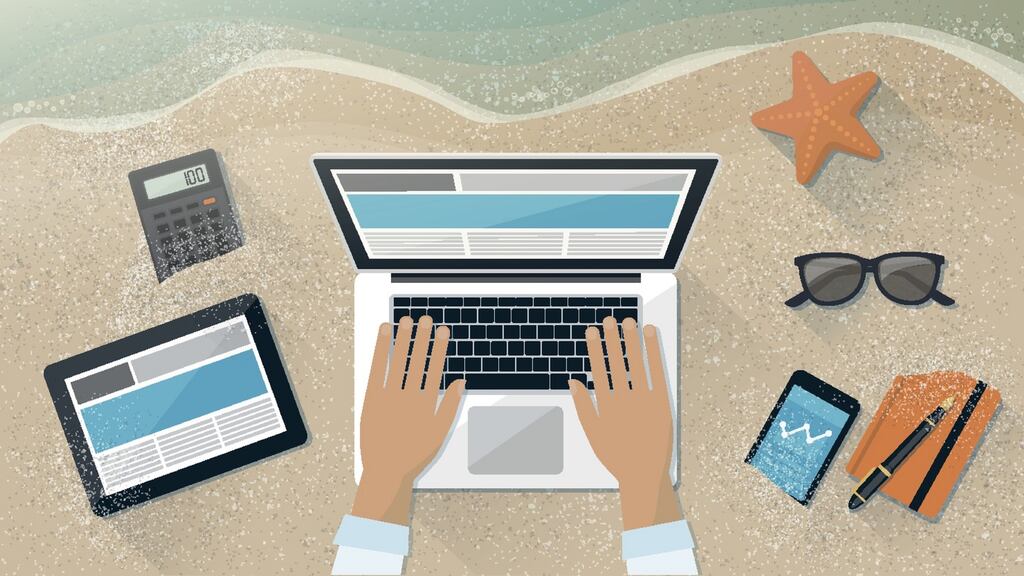 As the boundaries dissolve, does it make work feel better, or leisure feel worse? Illustration: iStock