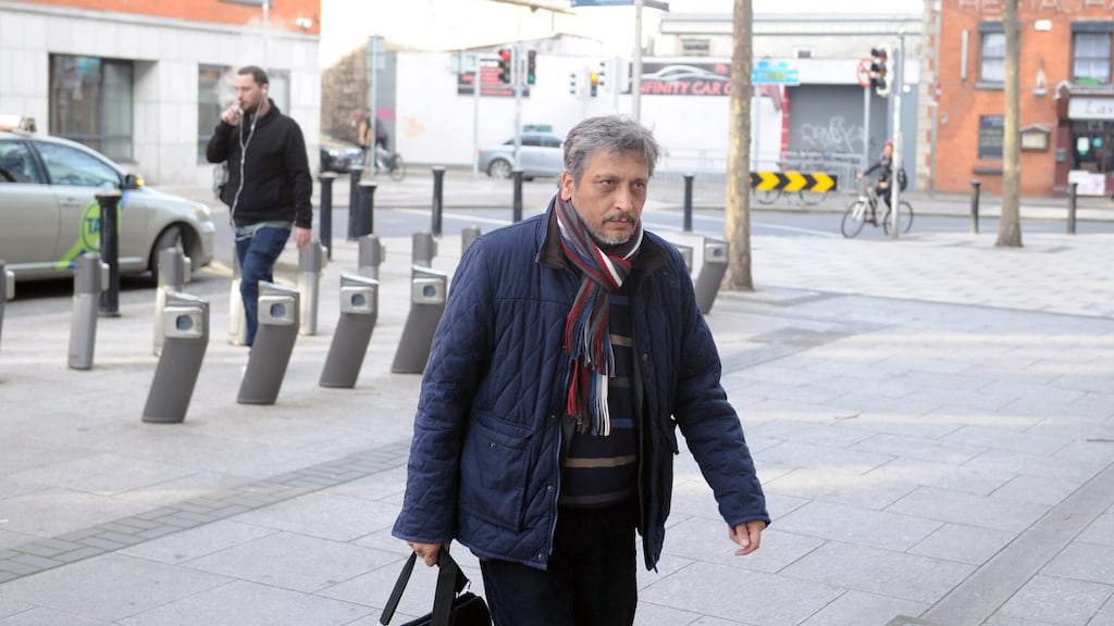 Dr Muhammad Azam at a Medical Council disciplinary hearing in Dublin in March 2019, over the death of Seamus Kavanagh in Naas general hospital in 2014. Photograph: Aidan Crawley/For the Irish Times