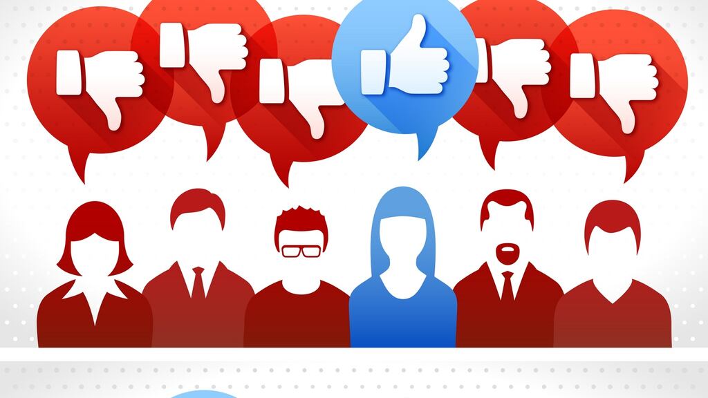 Enabling employees to respond to questions with a thumbs up or down helps with fostering participation