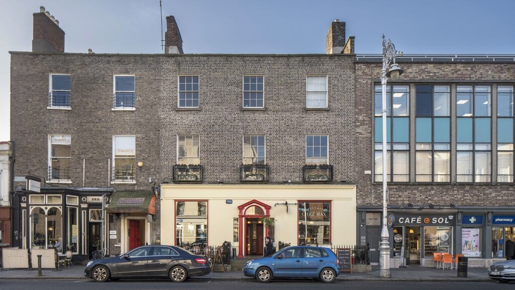133 Lower Baggot Street: the three-storey over basement property occupies a prominent pitch close to the Baggot/Pembroke Street junction