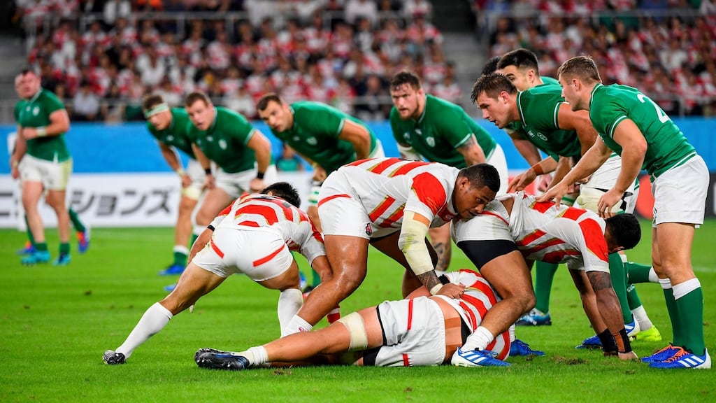Ireland had the energy sucked out of them. Japan ensured this by owning 71 per cent possession. Photograph: William West/AFP/Getty