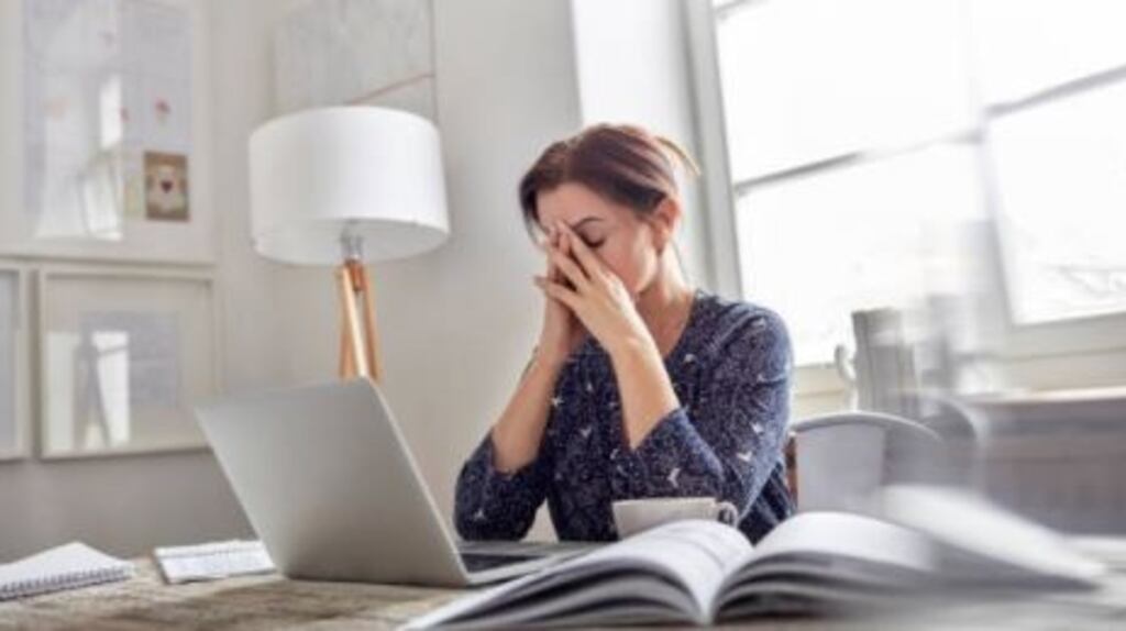 The Irish Heart Foundation said more than  53 per cent of those surveyed were  sitting down for  an average of two hours and 40 minutes longer per day than when in their usual place of work.  Photograph: Getty Images