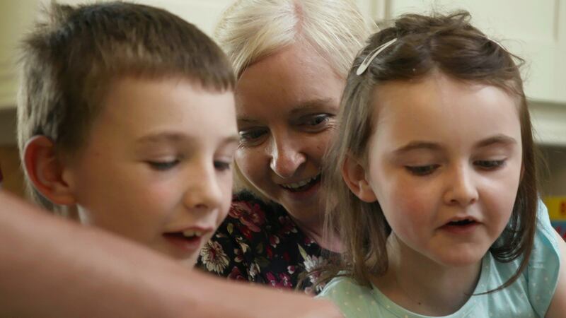 Nurse Vanessa MacNamara and her daughters in Frontline Choir