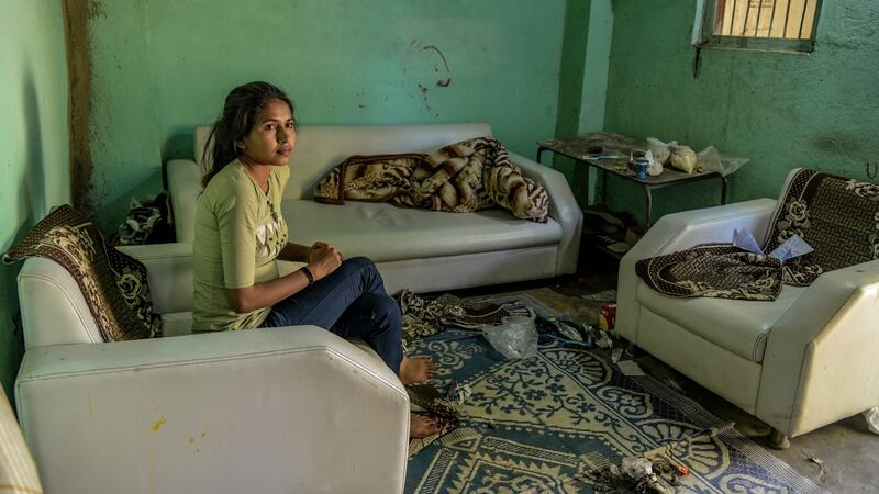 Shalini Kaushal, whose father and others were imprisoned based on what police say was a complaint by her – an account she denies – of forcible conversion, at her home near Indore. Photograph: Atul Loke/New York Times