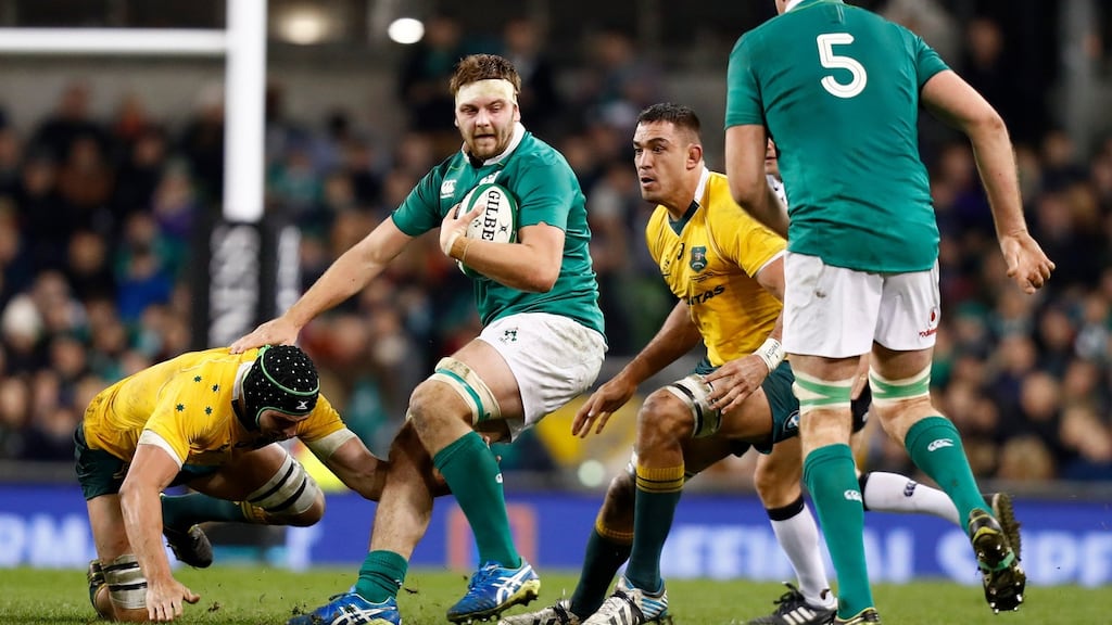 The presence of Iain Henderson in the backrow, returning from international duty, is a huge plus for Ulster. Photograph: Inpho