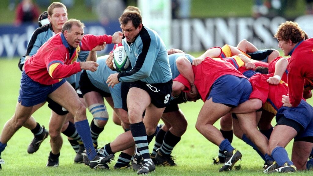 Diego Ormaechea of Uruguay in action during the Rugby World Cup match against Spain played in Galashiels, Scotland. Uruguay won the game 27-15. Photograph: Alex Livesey/Allsport
