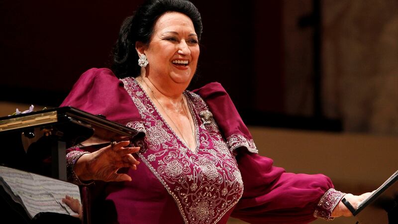 Montserrat Caballe laughs during a concert at Konzerthaus in Vienna, Austria June 22nd, 2011. Photograph: REUTERS/Lisi Niesner/File Photo