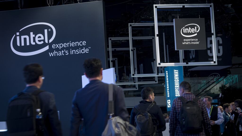 Intel, the world’s biggest chipmaker, has painted the Meltdown and Spectre security flaws as an industry-wide problem that affects most modern processors. Photograph: David Paul Morris/Bloomberg