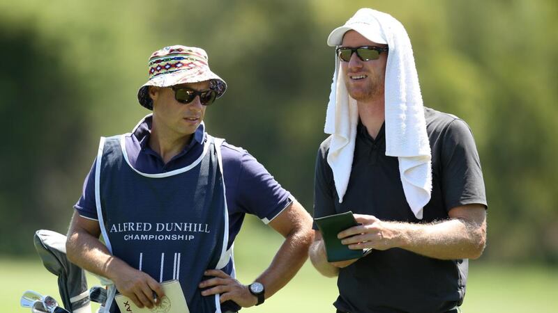 Wil Besseling of the Netherlands feels the heat as temperatues rose to 40 degrees during the second round of the Alfred Dunhill Championship at Leopard Creek Golf Club in Malelane, South Africa. Photograph: Jan Kruger/Getty Images