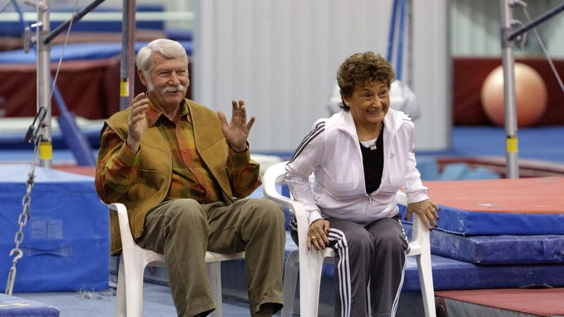 Martha and Bela Karolyi, the husband and wife team who effectively transformed US Gymnastics. Photograph: Bob Levey/Getty Images