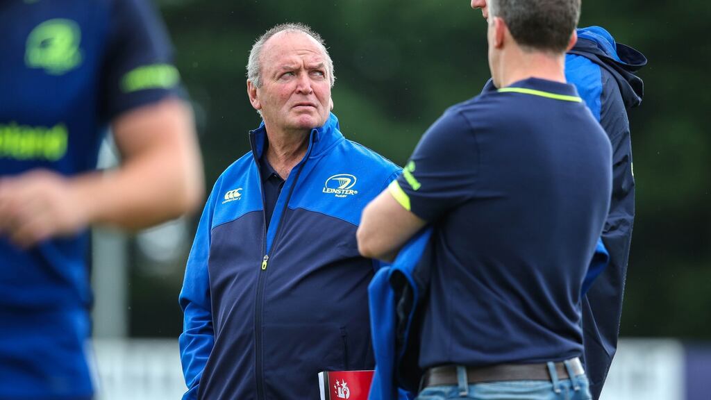 Graham Henry at aLeinster Rugby open training session at Greystones RFC, Co. Wicklow. Photograph: Inpho