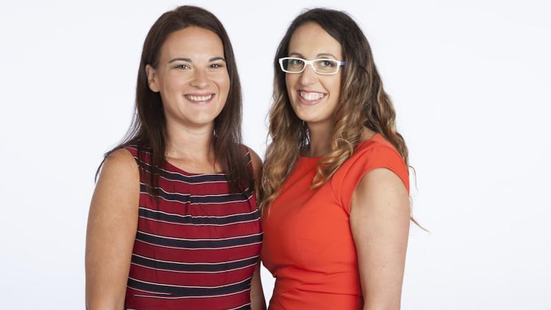 Trish and Aisling Leonard-Curtin: the married couple see clients at their practice, Act Now Purposeful Living, in Dublin. Photograph: Aoife Herrity