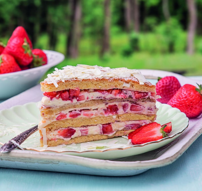 Vanessa Greenwood’s strawberry gateau