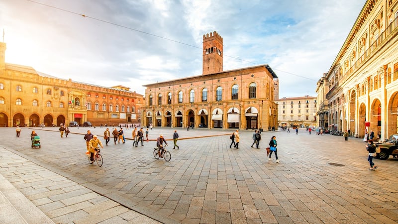 Maggiore square  in the centre of Bologna,   a foodie’s delight. Photograph: iStock