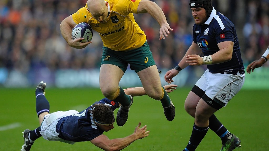 Stephen Moore has been an inspirational captain for Australia. Photograph: Getty Images.