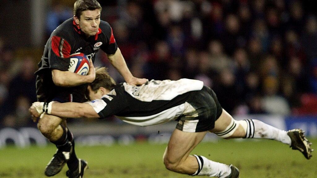 Saracens’ Darragh O’Mahony in action in the English Premiership in 2004. He played 142 times for the club. Photograph: Warren Little/Getty Images