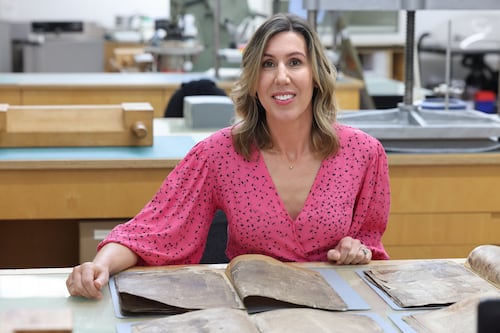 The ‘Wikipedia of the age’: Restored 900-year-old Book of Leinster manuscript goes on first public display in Dublin