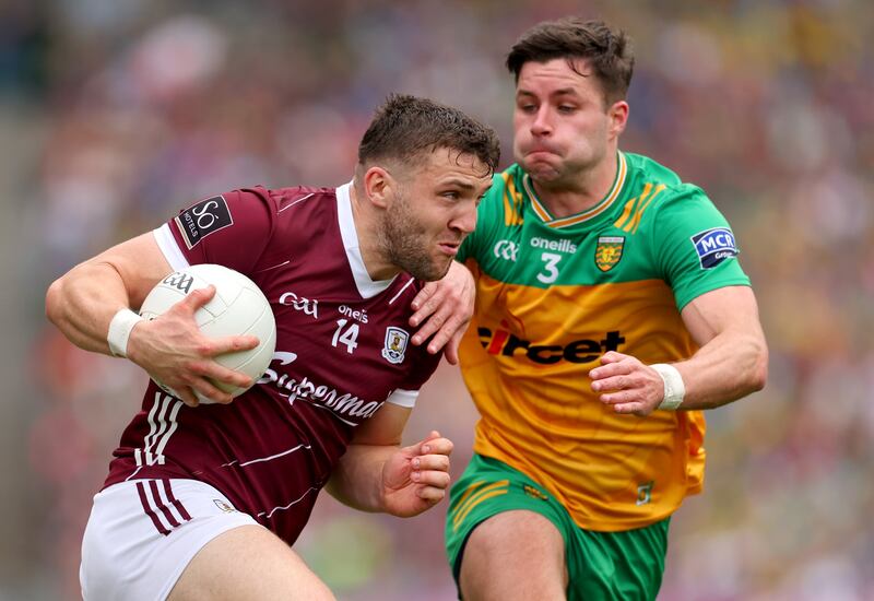Galway need a big game from Damien Comer in Sunday's All-Ireland football decider against Armagh. Photograph: James Crombie/Inpho