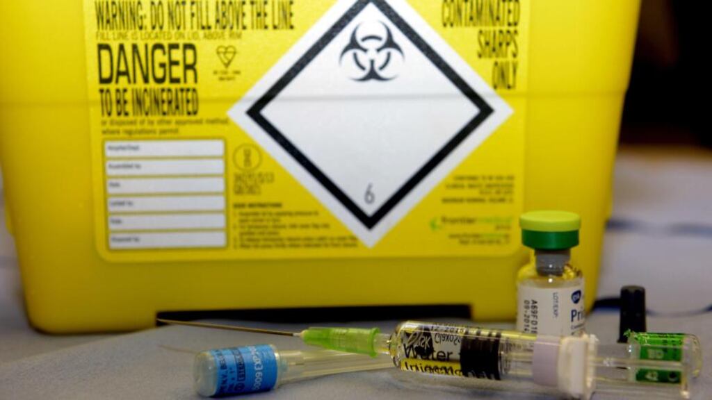 A measles vaccination kit: an outbreak of measles in the Netherlands is being blamed on the low vaccination uptake in that country’s Bible Belt. Photograph: Owen Humphreys/PA