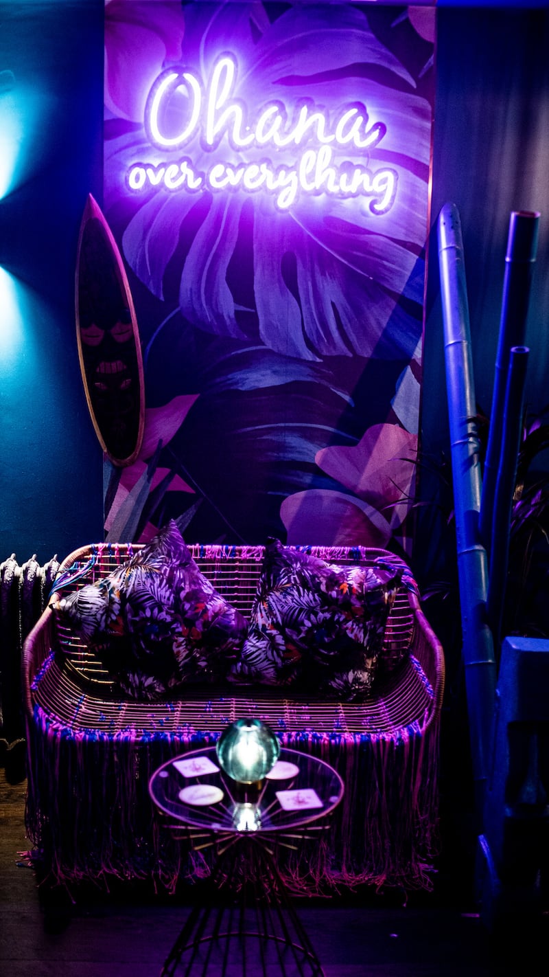 ’Ohana tiki bar: its name comes from a line in Lilo & Stitch – ohana means family in Hawaiian