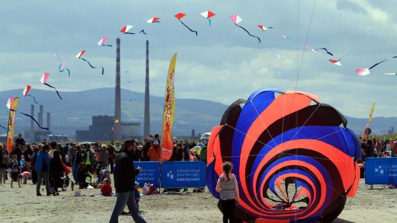 All set for flying at the third annual Dublin Kite Festival. Photograph: Nick Bradshaw/The Irish Times