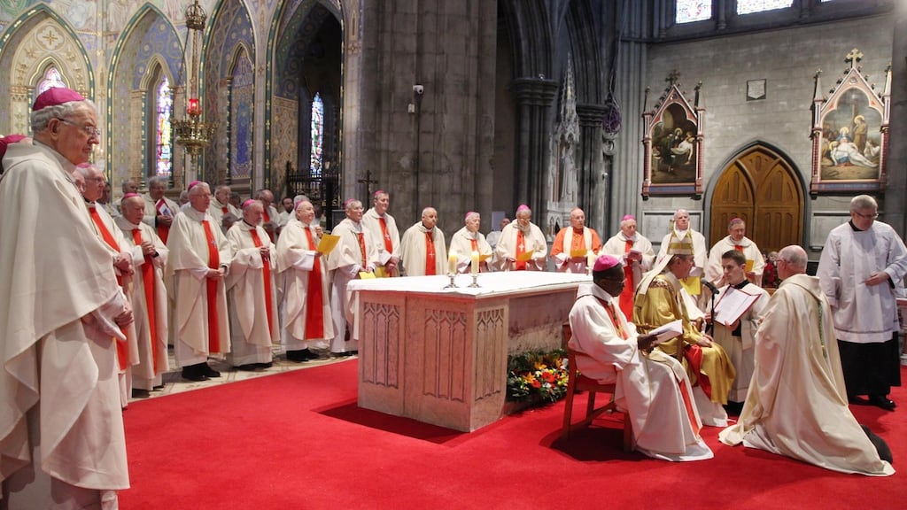 The ordination last month of Dermot Farrell as Bishop of Ossory. Nine episcopal vacancies will by next year need to be filled. Photograph: John McElroy