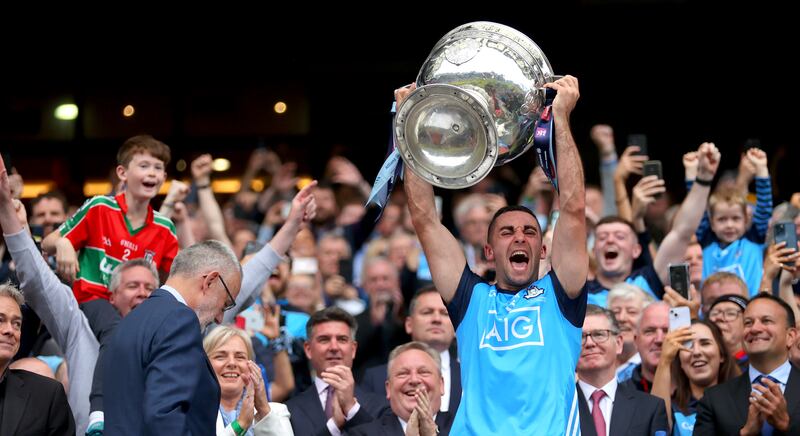James McCarthy rejoices after Dublin's most recent All-Ireland triumph. Photograph: James Crombie/Inpho