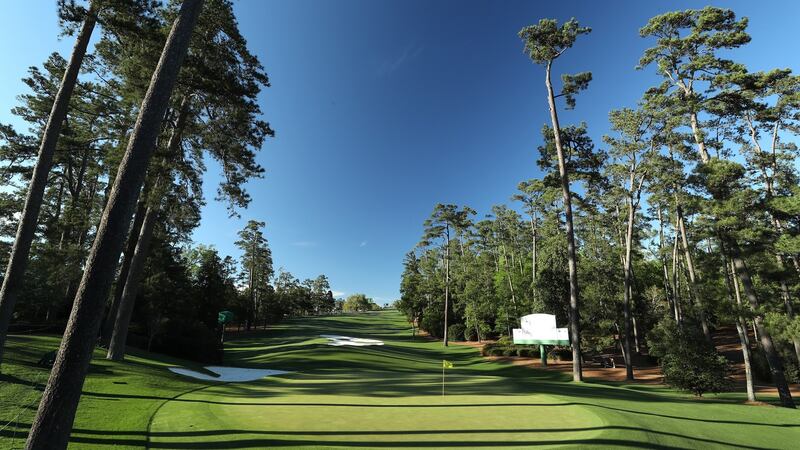A general view of the 10th hole at Augusta. Photograph:  David Cannon/Getty Images