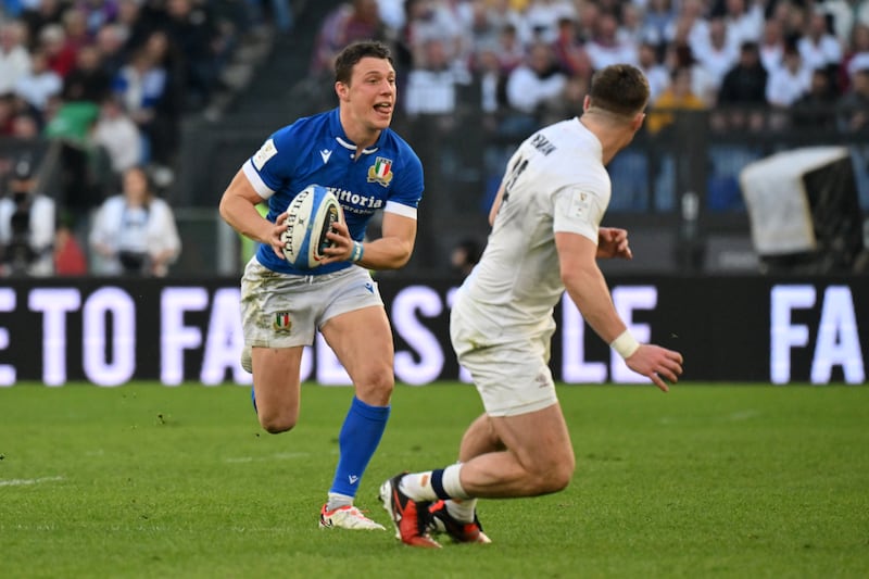 Italy’s Paolo Garbisi. Photograph: Giuseppe Fama/Inpho