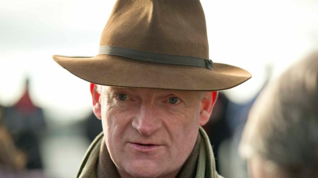 Un de Sceaux and Annie Power left in by Willie Mullins for the BHP Irish Champion Hurdle at Leopardstown. Photograph: Morgan Treacy/Inpho