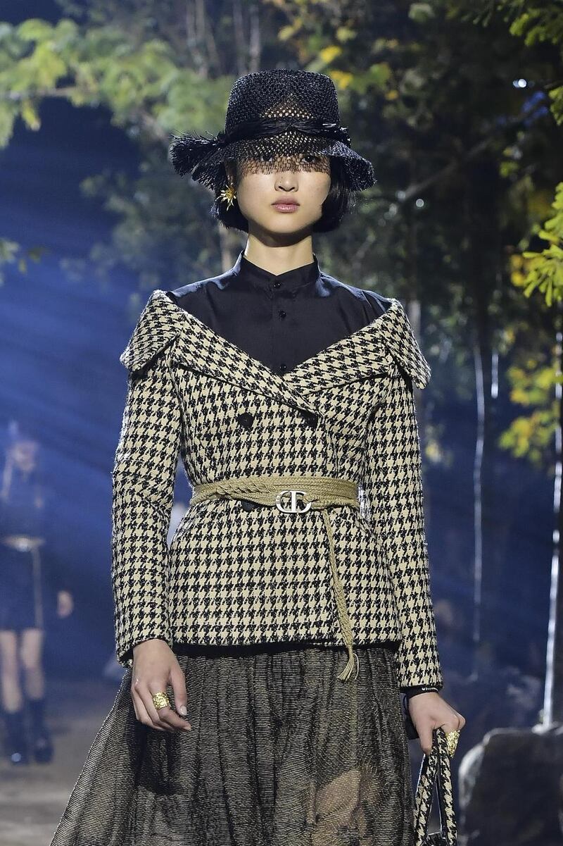A model walks the runway during the Christian Dior womenswear Spring/Summer 2020 show as part of Paris Fashion Week. Photograph: Dominique Charriau/WireImage