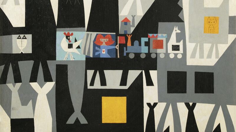 Abstract with Toy Train, Colin Middleton, €20,000- €30,000 Adam’s