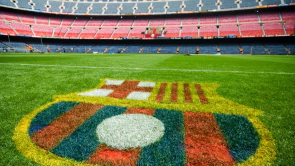 Barcelona could incorporate the sponsor Qatar Airways into the name of their historic Nou Camp stadium. (Photograph: Krzysztof Dydynsk)