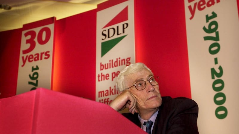 Seamus Mallon at the SDLP annual conference in Newcastle, Co Down, in November 2000. Photograph: Matt Kavanagh
