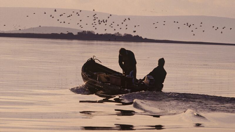 Fishermen near Island Eddy, Galway bay. Photograph: Nutan/Gamma-Rapho/Getty