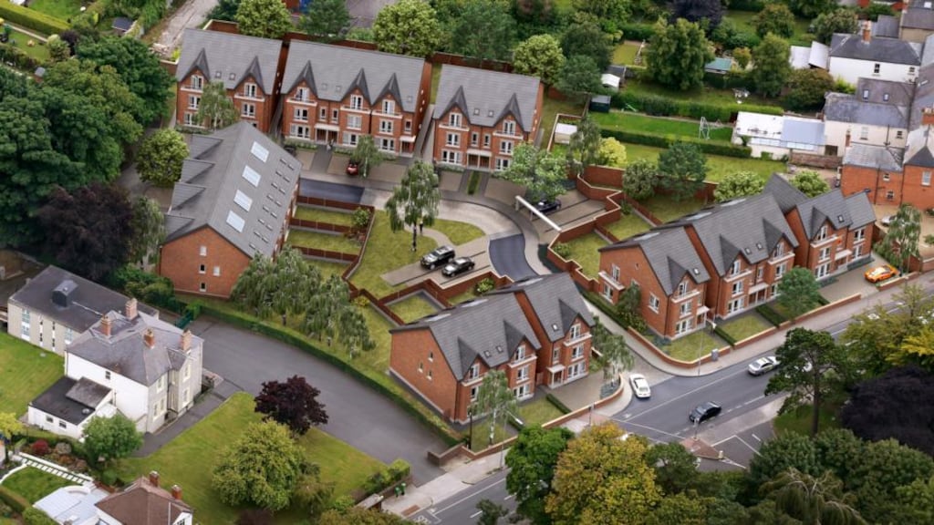 Computer model of the built family homes at Norabrook