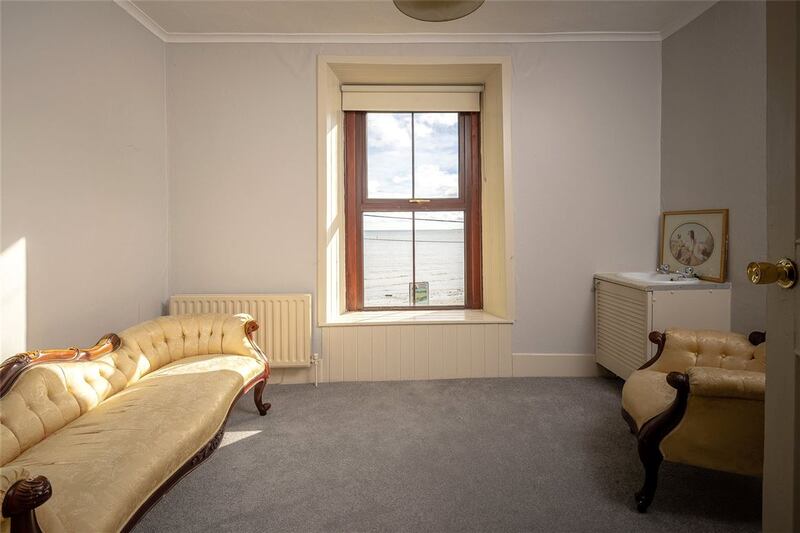 Reception room overlooking the sea