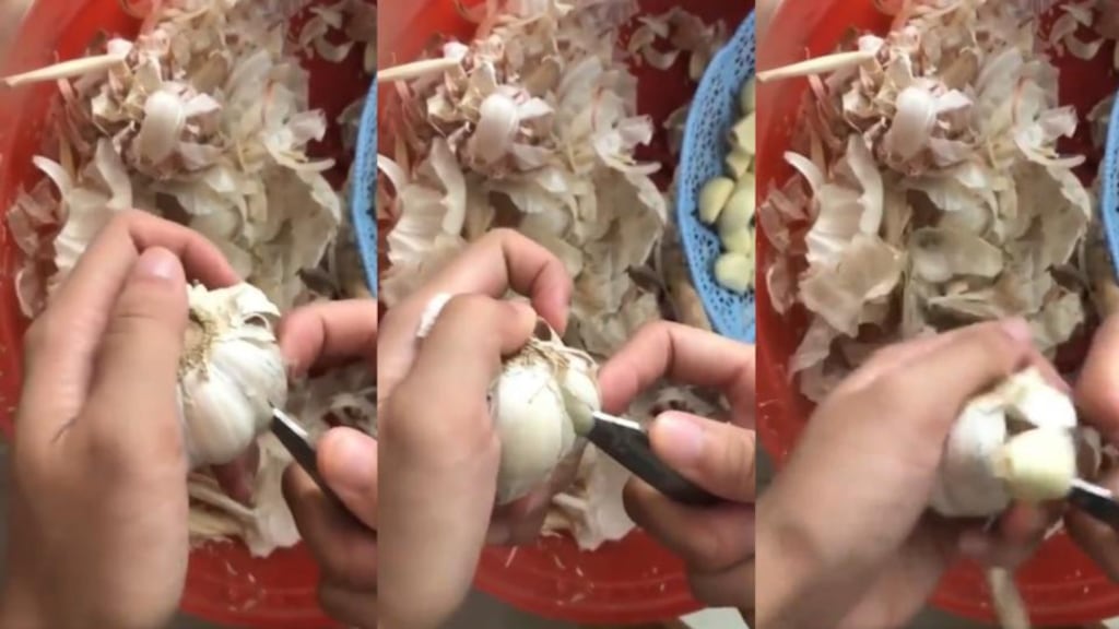 Garlic peeling: the new hack has been watched more than 15 million times on Twitter