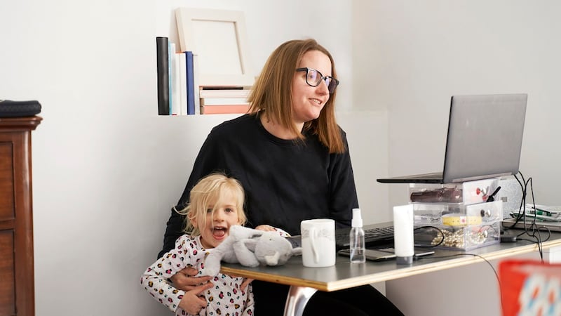 A large number of the workforce is continuing to work from home, while also balancing family and work life. Photograph: Getty Images