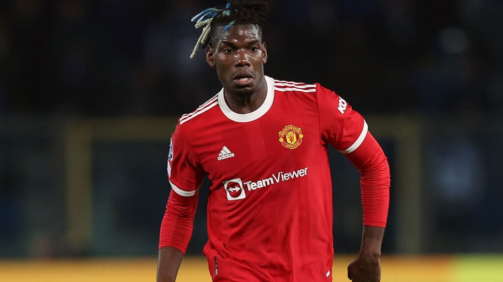 United’s Paul Pogba: he will miss at least 11 games. Photograph: PA Wire
