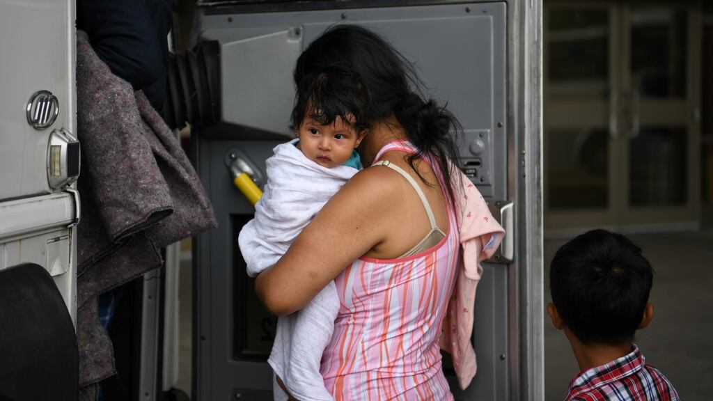 The border system was originally designed to process large numbers of single adult men – mainly from Mexico – not families with young children coming from farther away. Photograph: Reuters