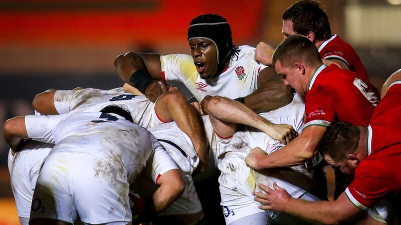 England’s Maro Itoje in action against Wales in the Autumn Nations Cup at Parc y Scarlets on November 28th, 2020. Photograph: Robbie Stephenson/Inpho