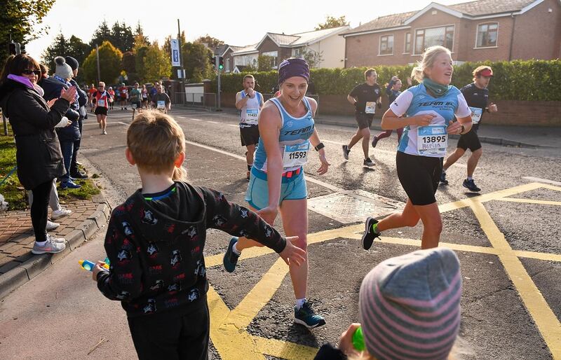 Brenda Kenny from Tipperary during the 2018 Dublin Marathon.