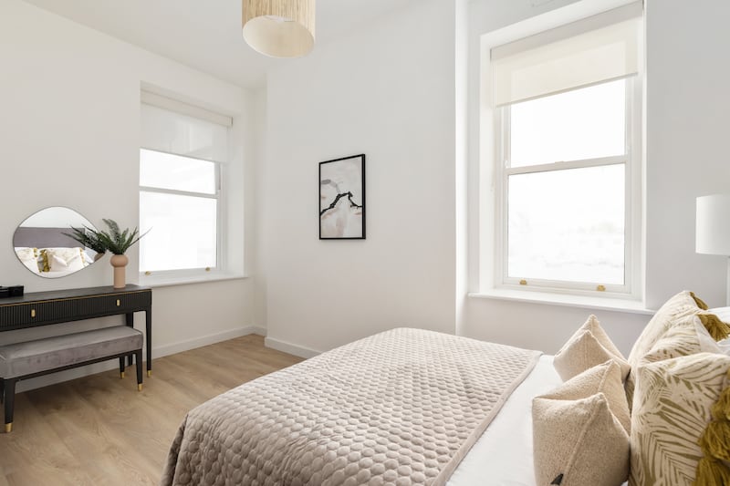 Some bedrooms have dual aspect and high ceilings