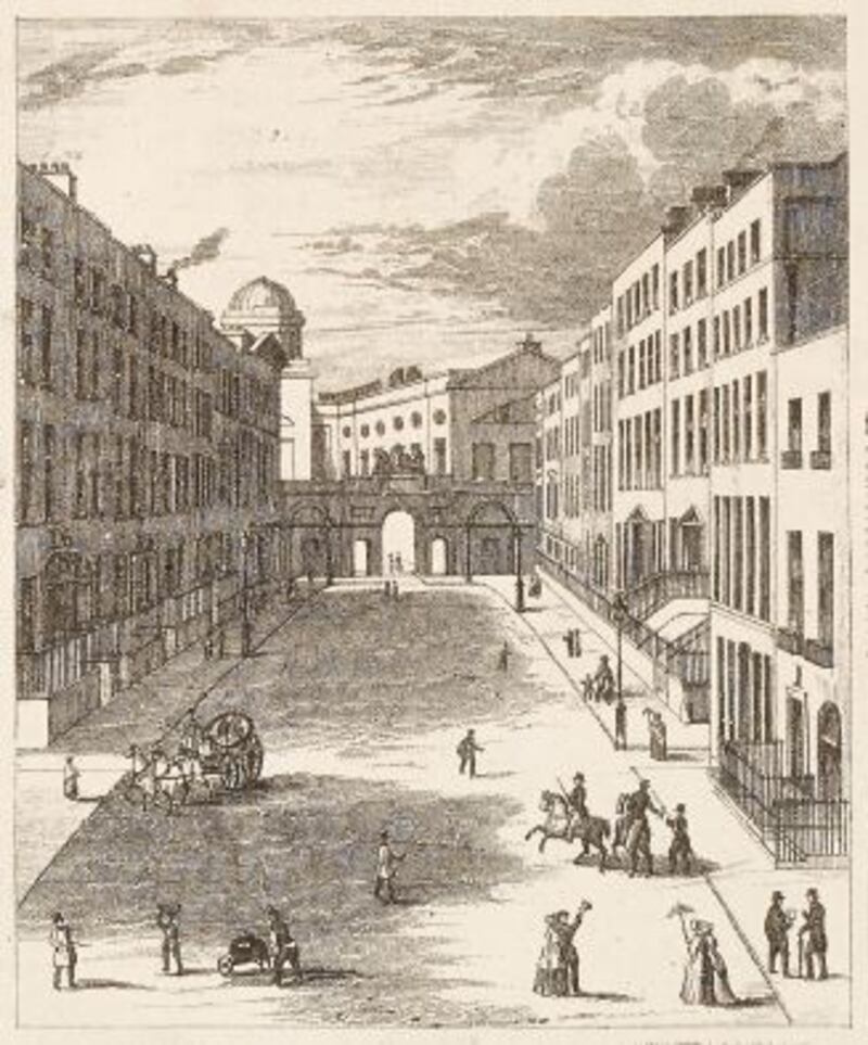 View of Henrietta Street, Dublin in 1860