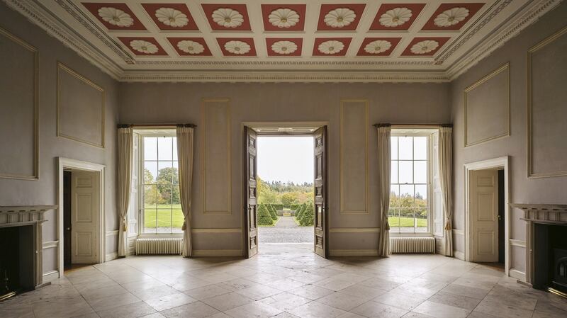 The Greek revival inspiration is most pronounced in its entrance hall. Photograph: Ros Kavanagh