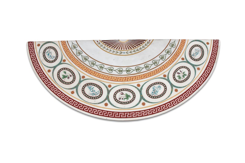 Marble detail with scagliola by Pietro Bossi