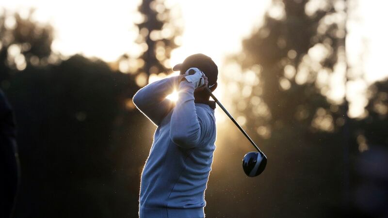 Tiger Woods had a mixed first round in the Pacific Palisades neighbourhood of Los Angeles on Thursday. Photograph: PA